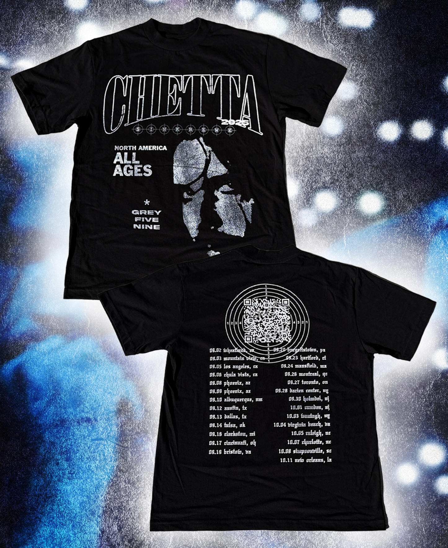 CHETTA GREYDAY 2025 TOUR SHIRT (BLACK)