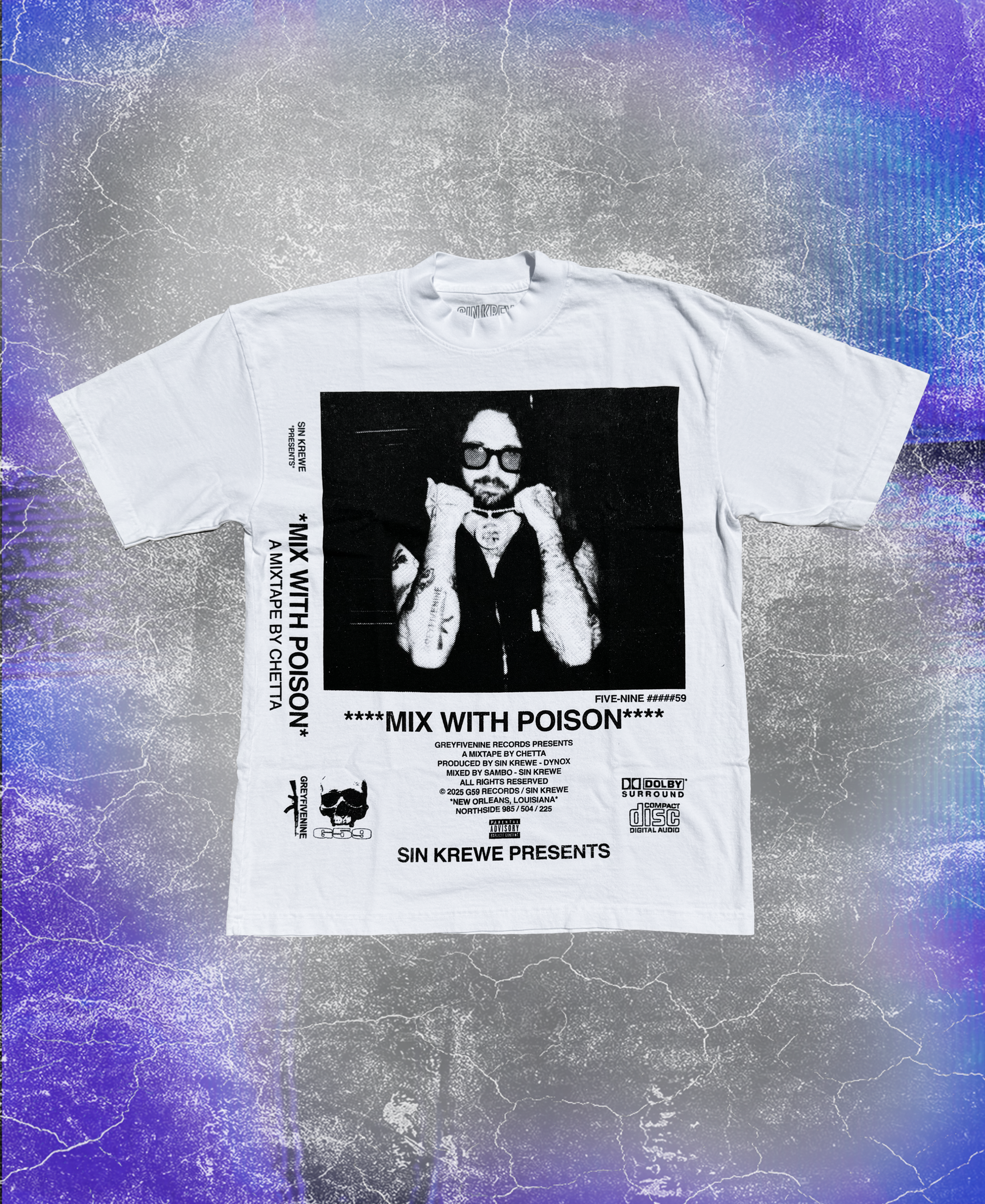 MIX WITH POISON' SHIRT (WHITE) – SIN KREWE