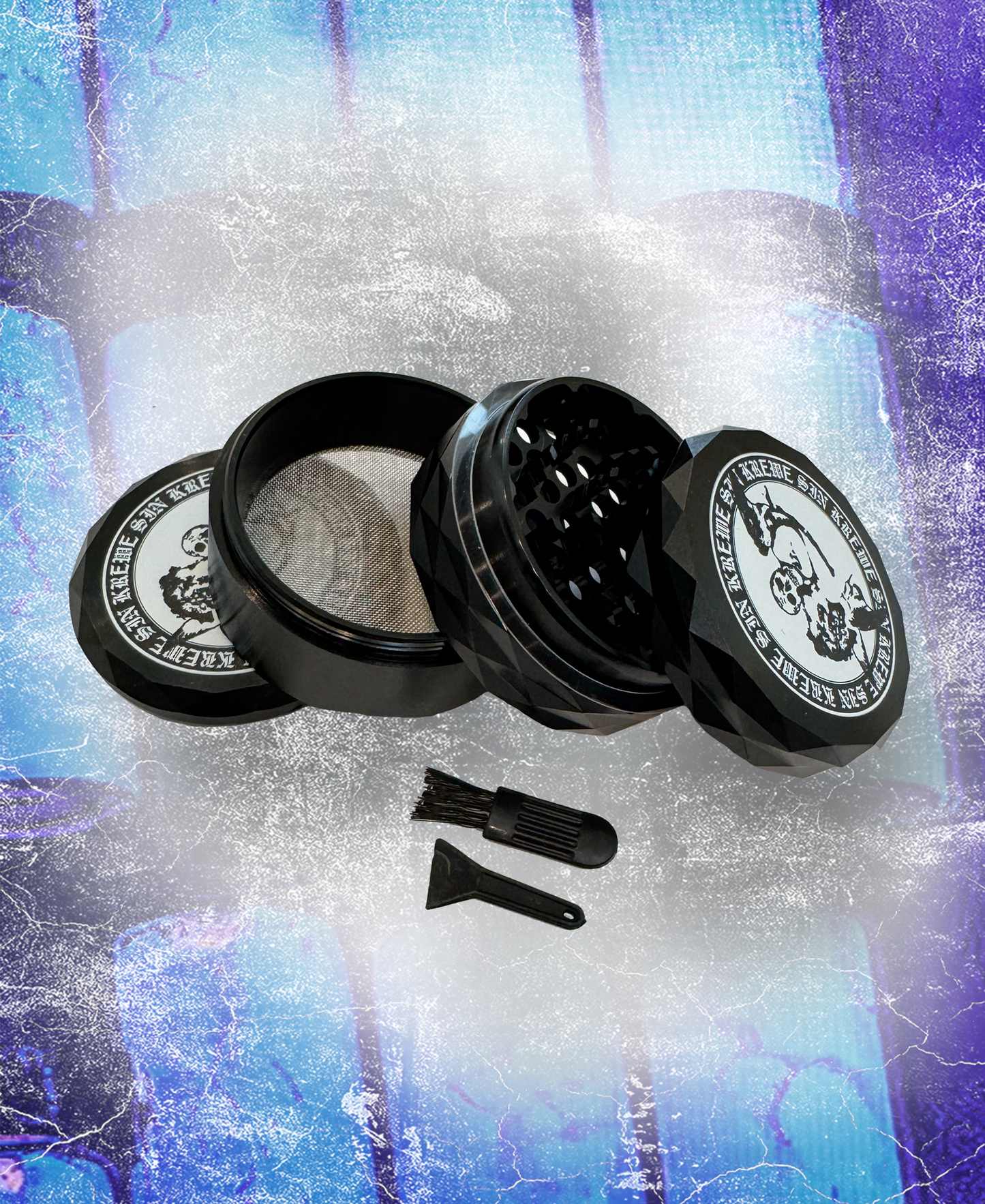 SIN KREWE GRINDER (BLACK DIAMOND 3-TIER)