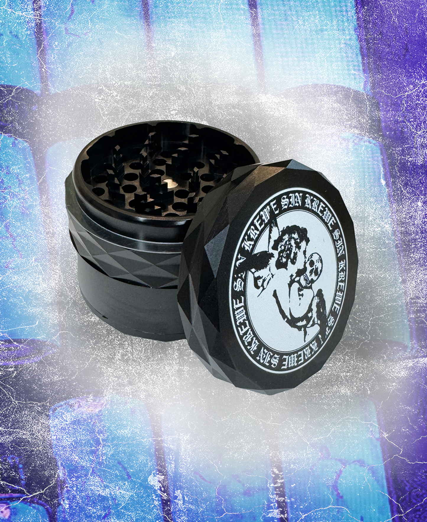 SIN KREWE GRINDER (BLACK DIAMOND 3-TIER)